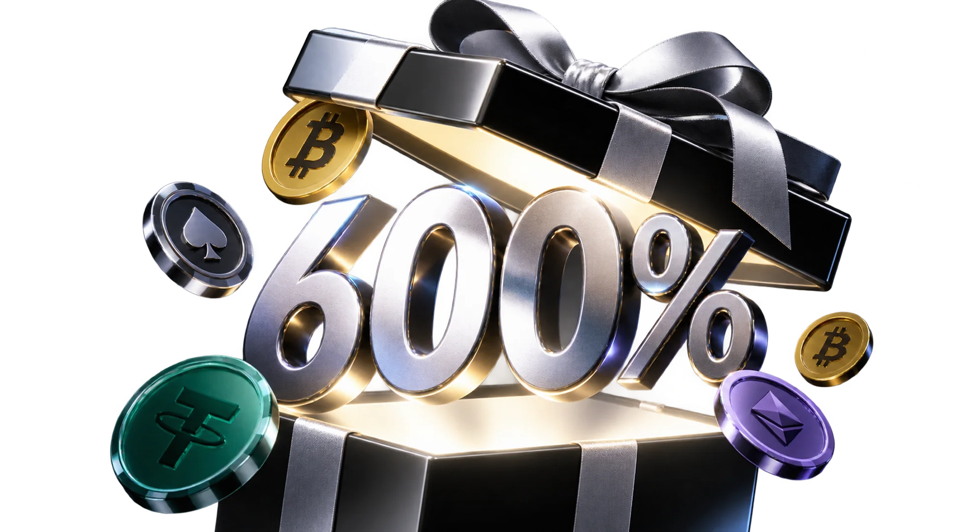 Welcome bonus for new players +600% and 500 FS